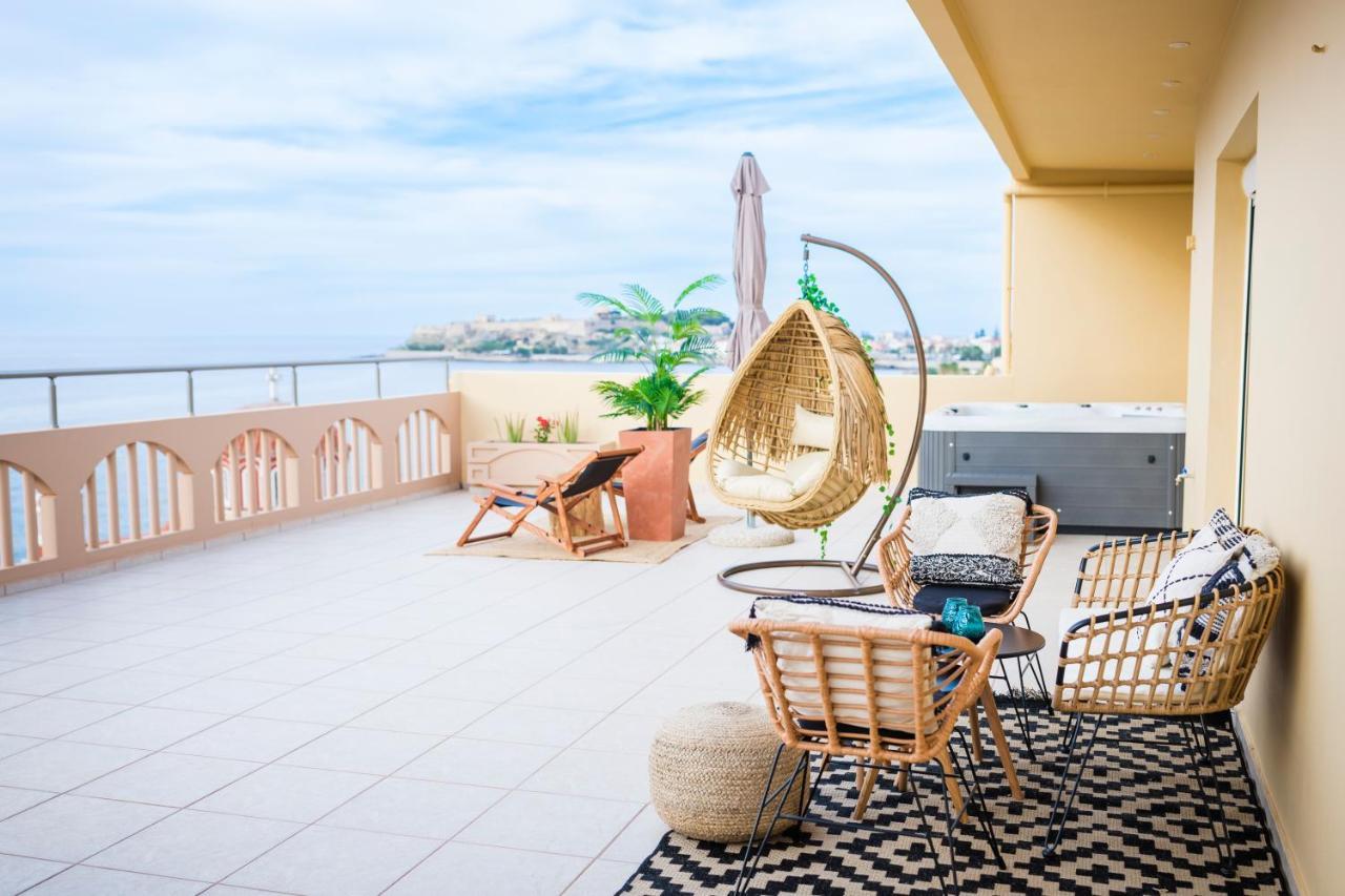 Thea - Rooftop Seaview Jacuzzi Rethymno  Exterior photo