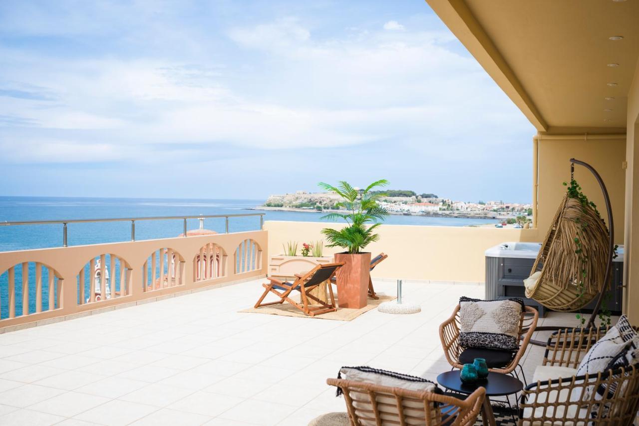 Thea - Rooftop Seaview Jacuzzi Rethymno  Exterior photo