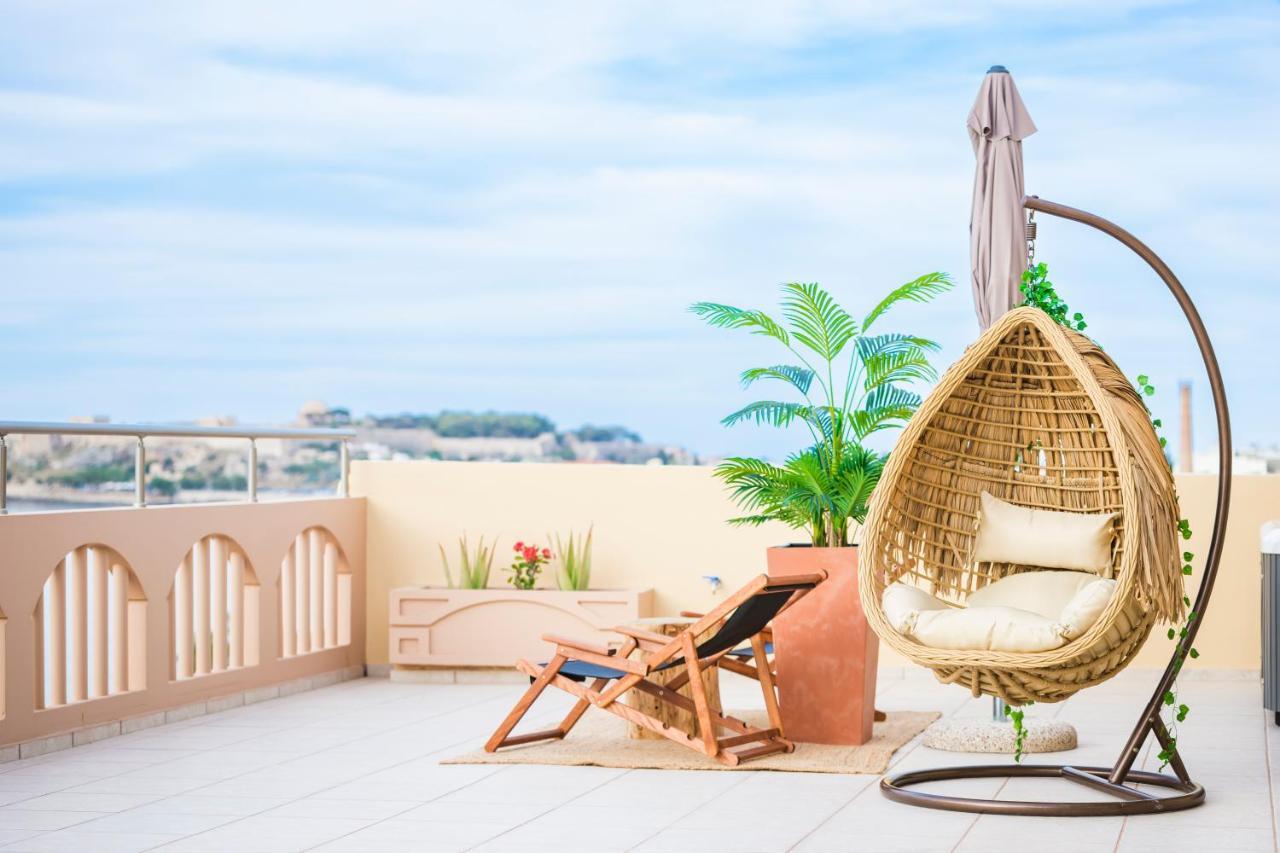 Thea - Rooftop Seaview Jacuzzi Rethymno  Exterior photo